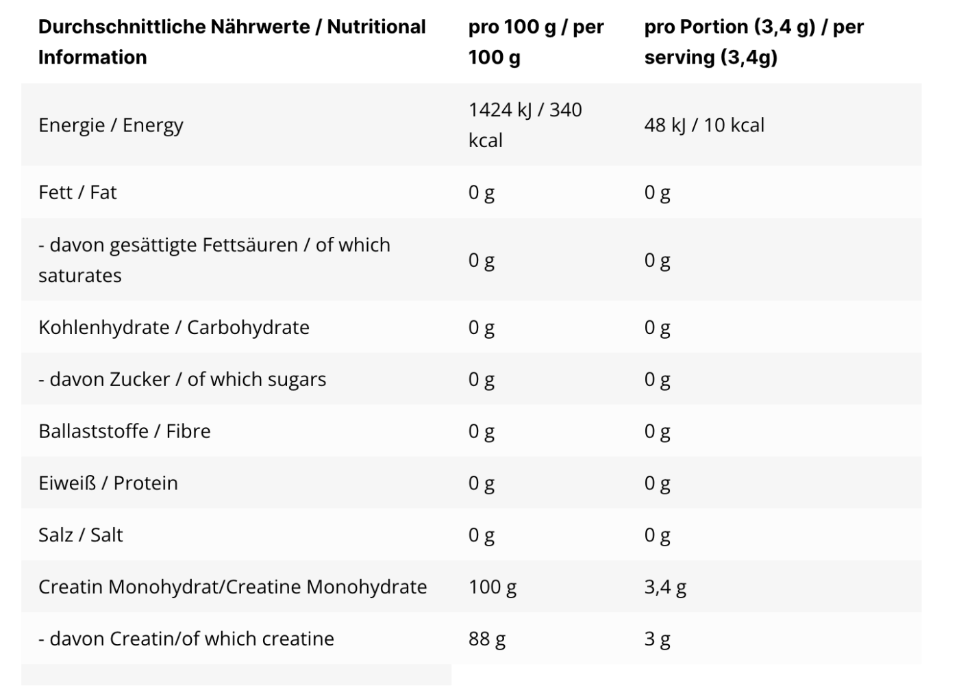 INLEAD Creatine Monohydrate 500g – Bild 2