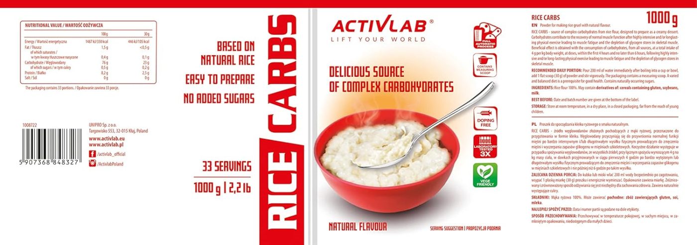 Activlab Rice Carbs 1000g – Bild 5
