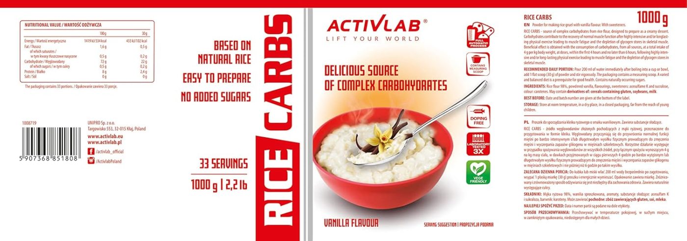 Activlab Rice Carbs 1000g – Bild 10