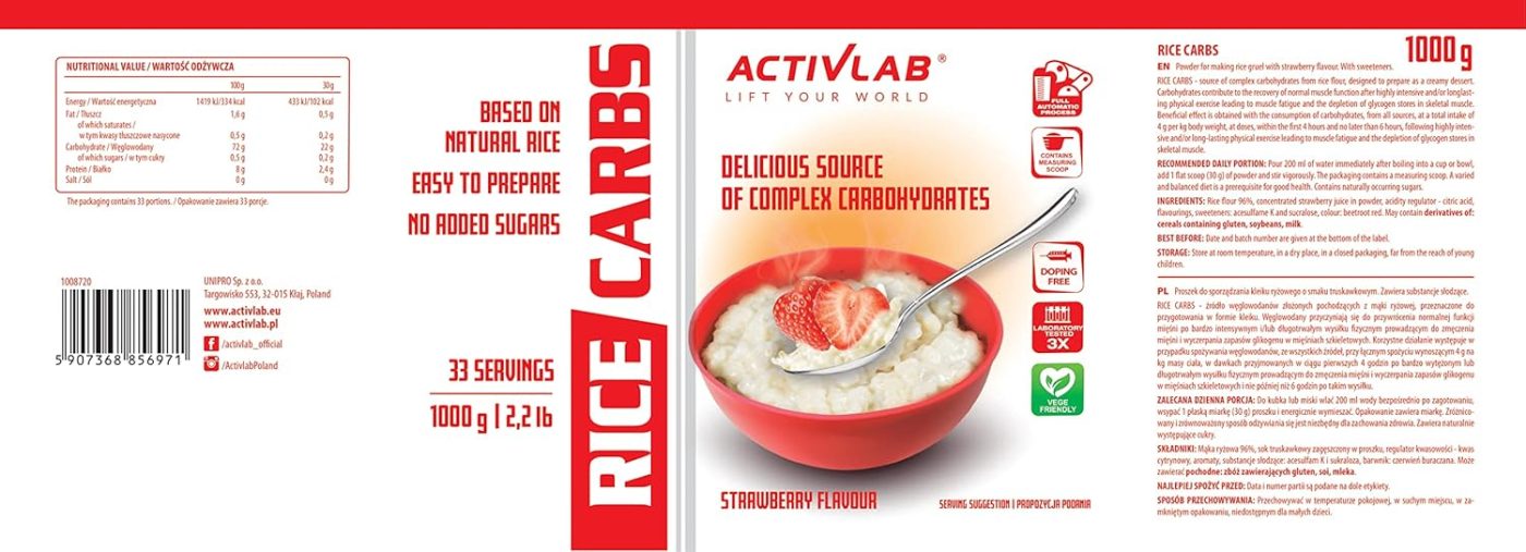 Activlab Rice Carbs 1000g – Bild 16