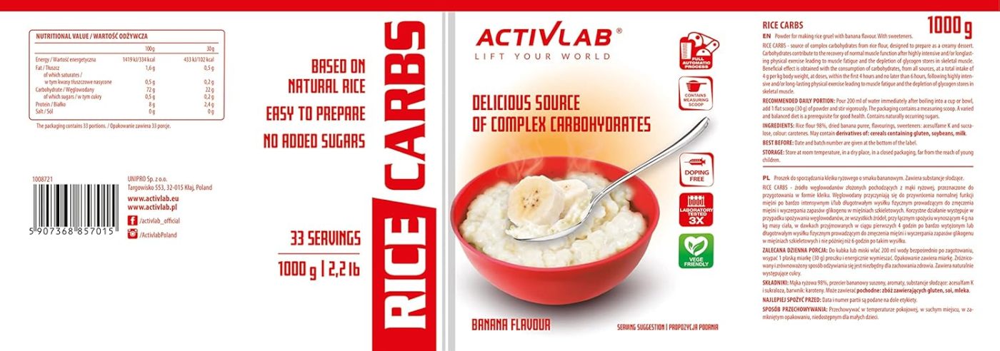Activlab Rice Carbs 1000g – Bild 20