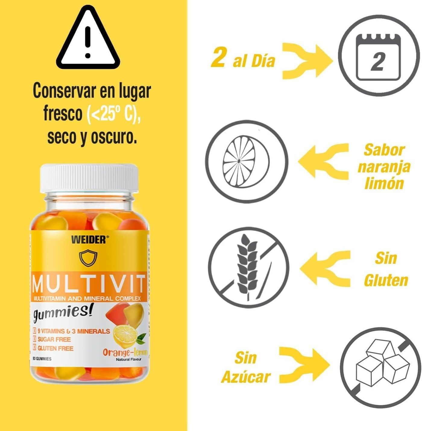 Weider Multivit Gummies 80 Stk – Bild 3