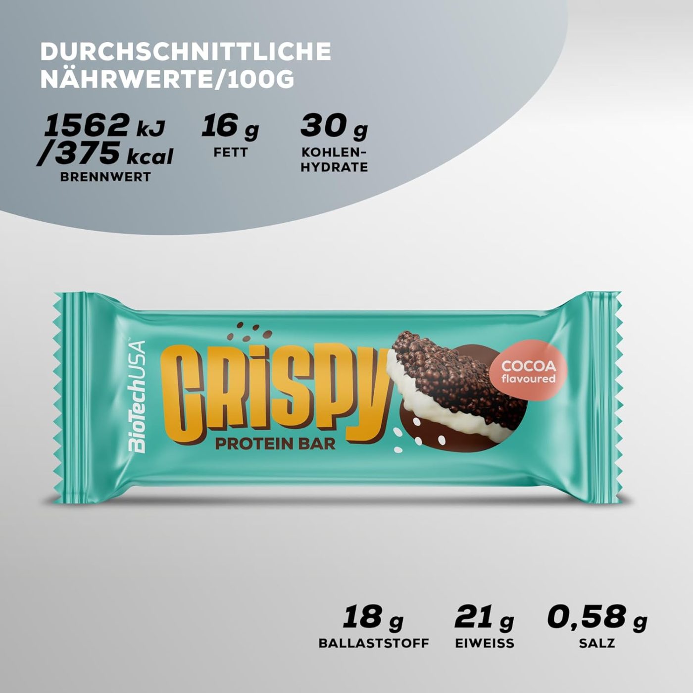 BioTech Crispy Protein Bar 16x40g – Bild 5
