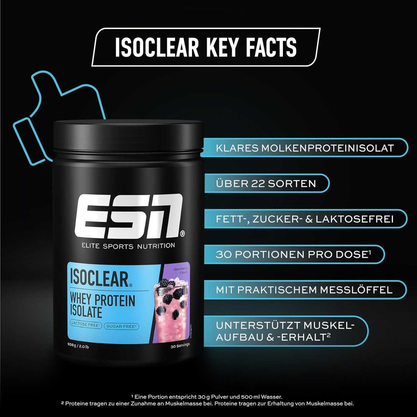 ESN ISOCLEAR Whey Isolate 908g – Bild 8