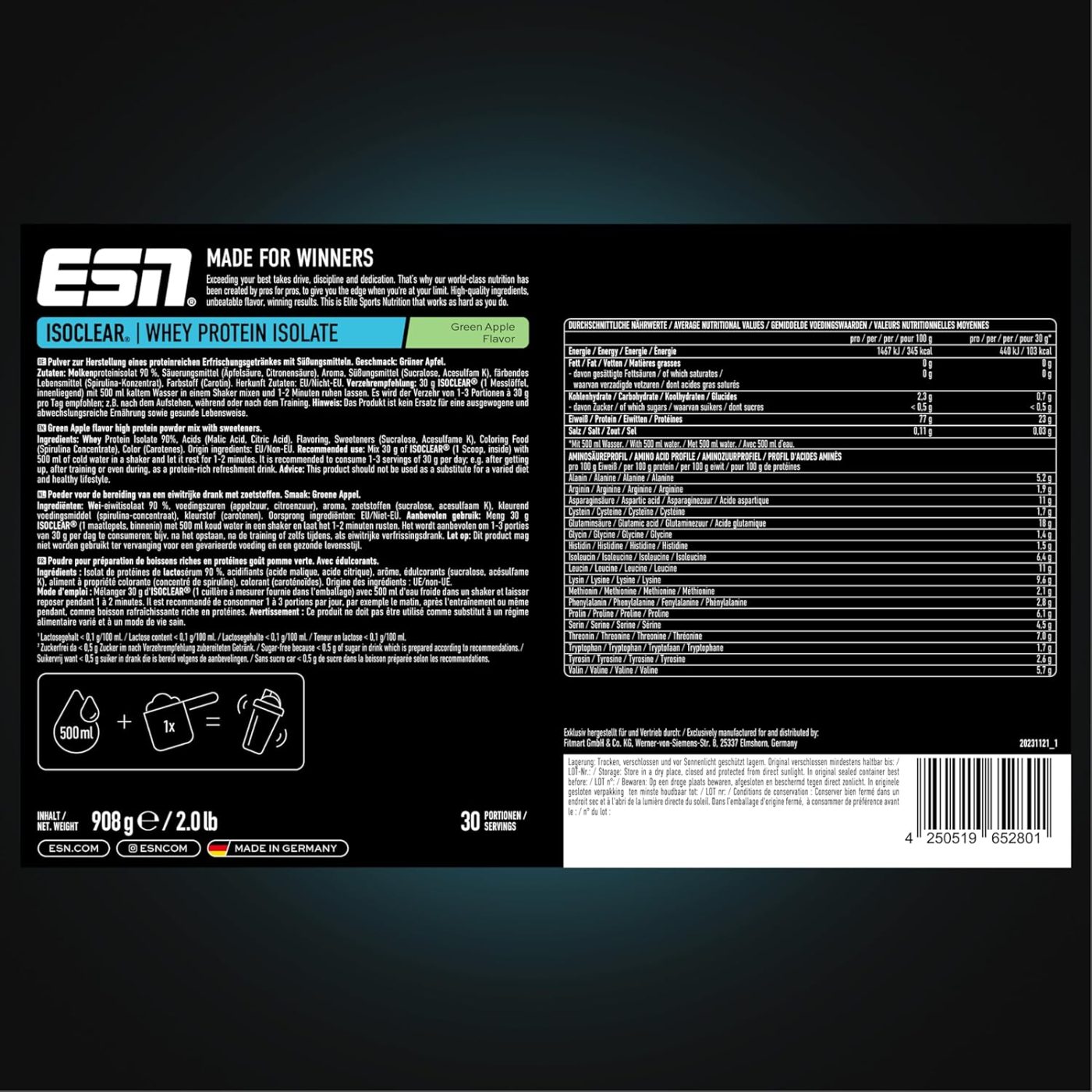 ESN ISOCLEAR Whey Isolate 908g – Bild 12