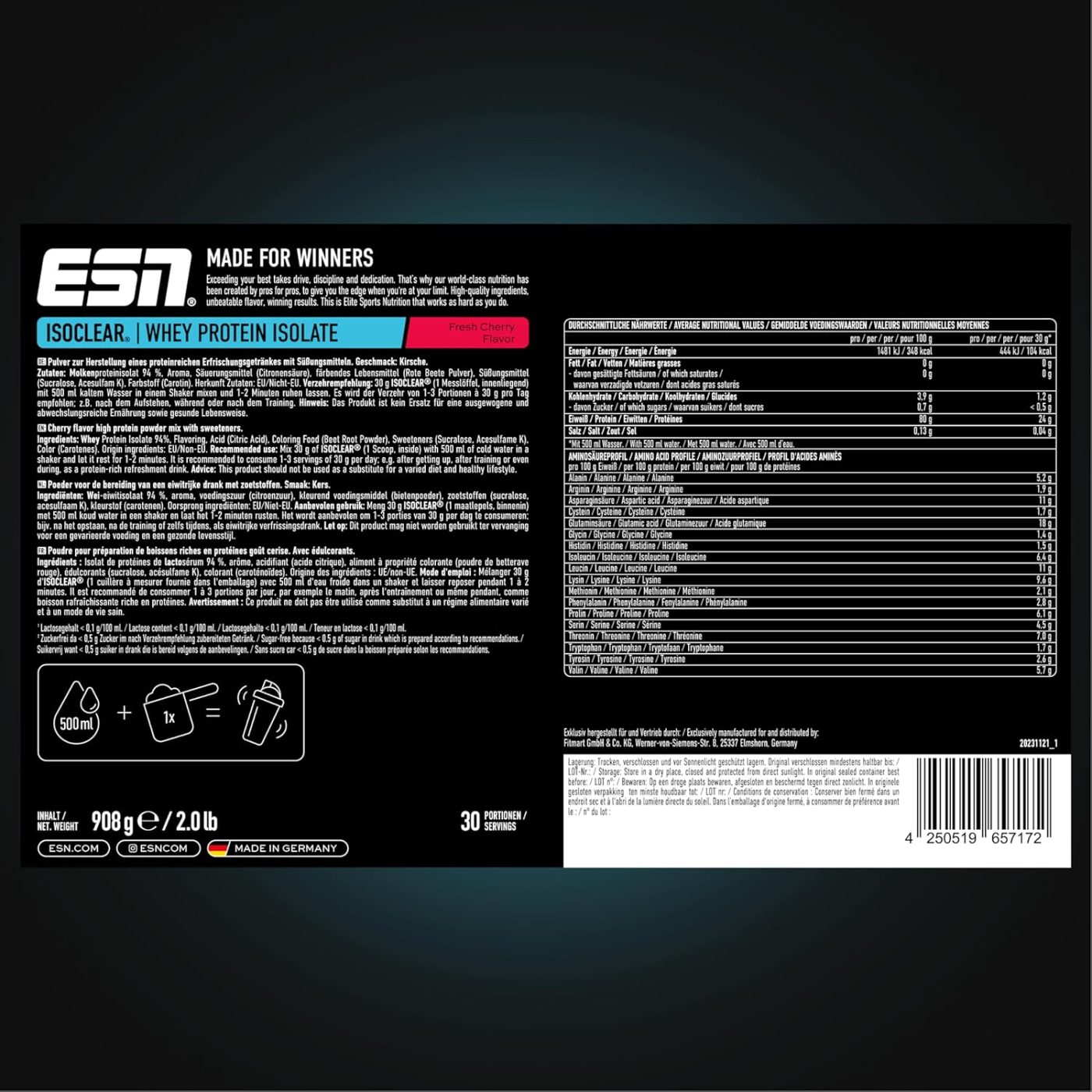 ESN ISOCLEAR Whey Isolate 908g – Bild 26