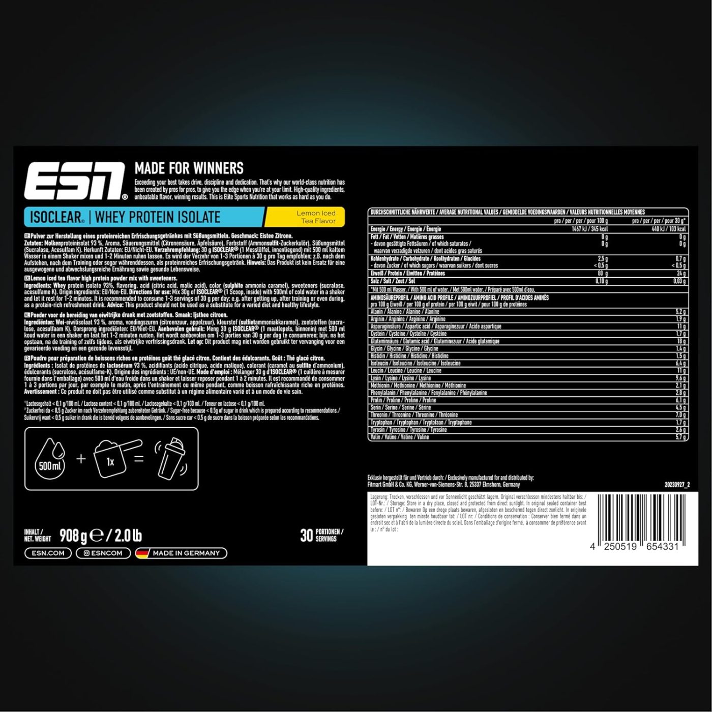 ESN ISOCLEAR Whey Isolate 908g – Bild 33