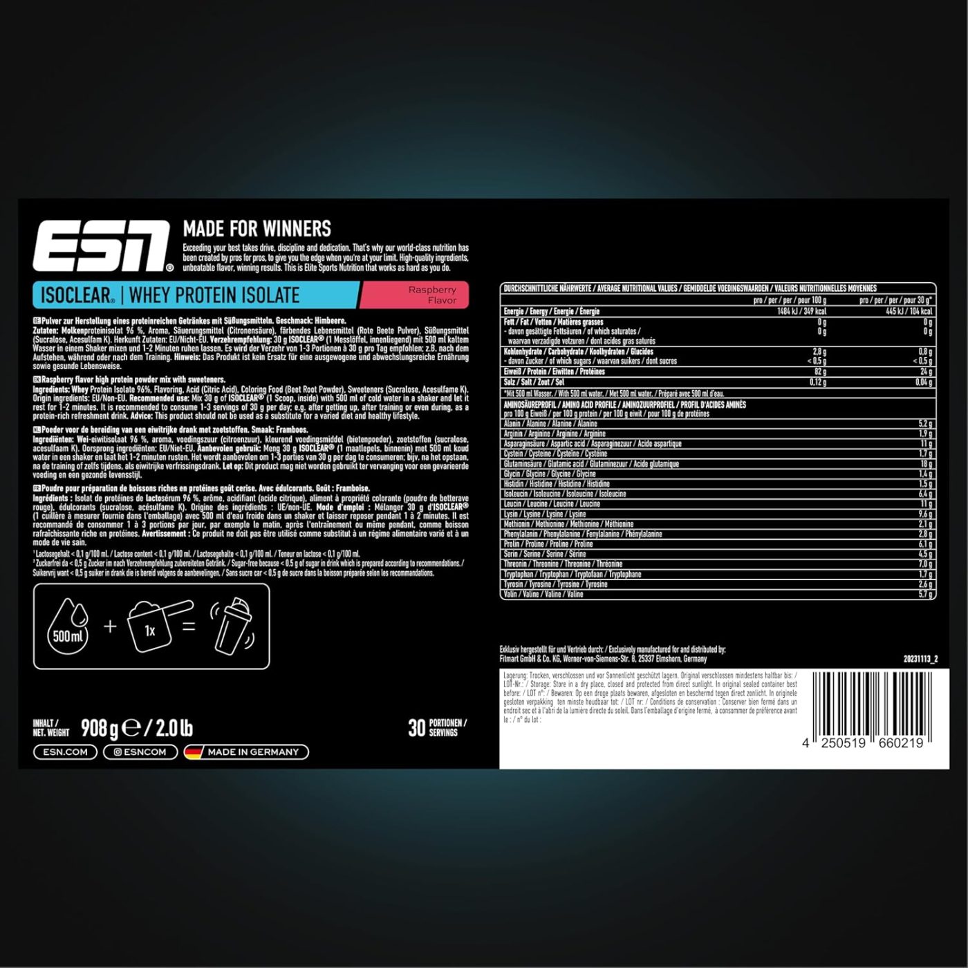 ESN ISOCLEAR Whey Isolate 908g – Bild 40