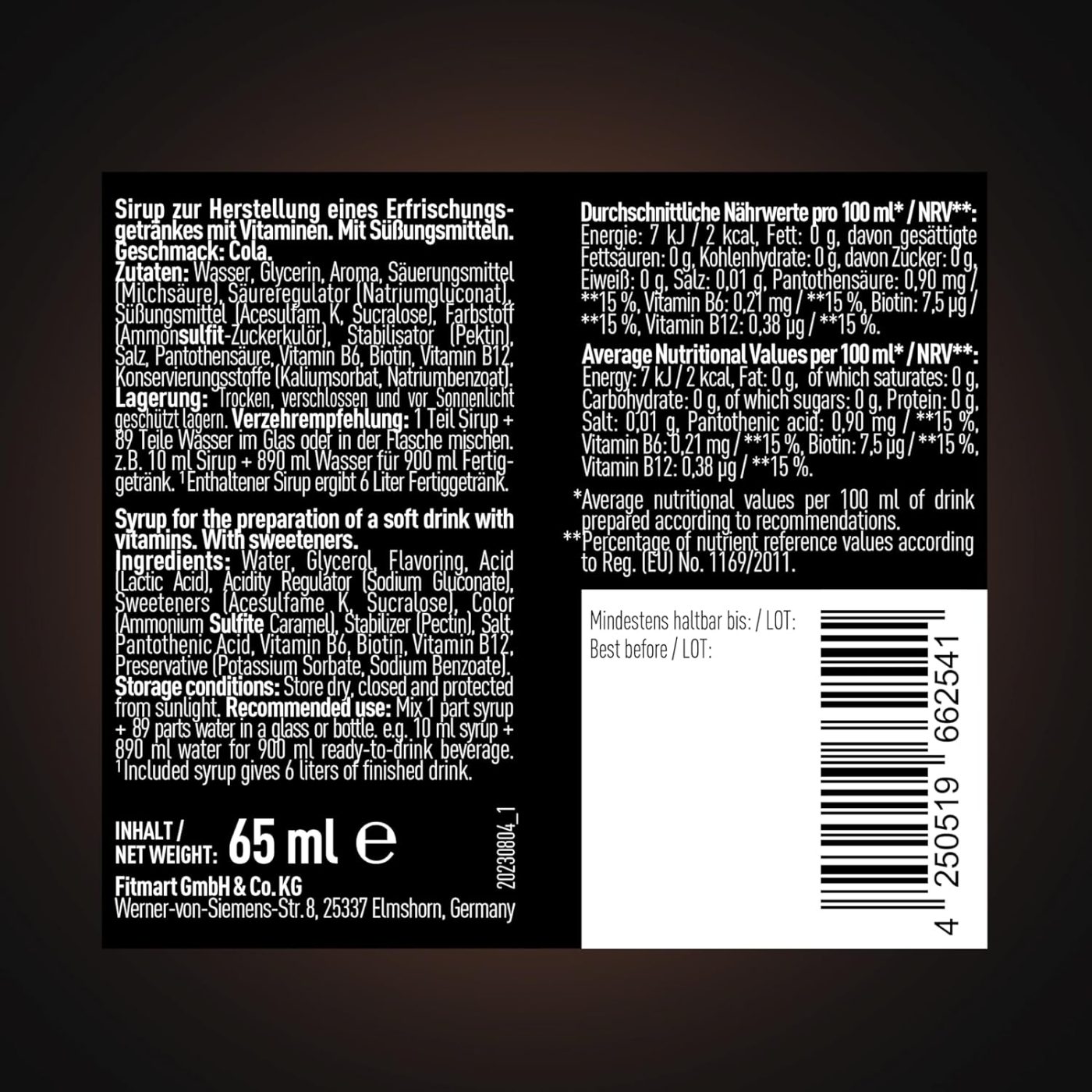 ESN Ultra Vitamin Syrup 65ml – Bild 10