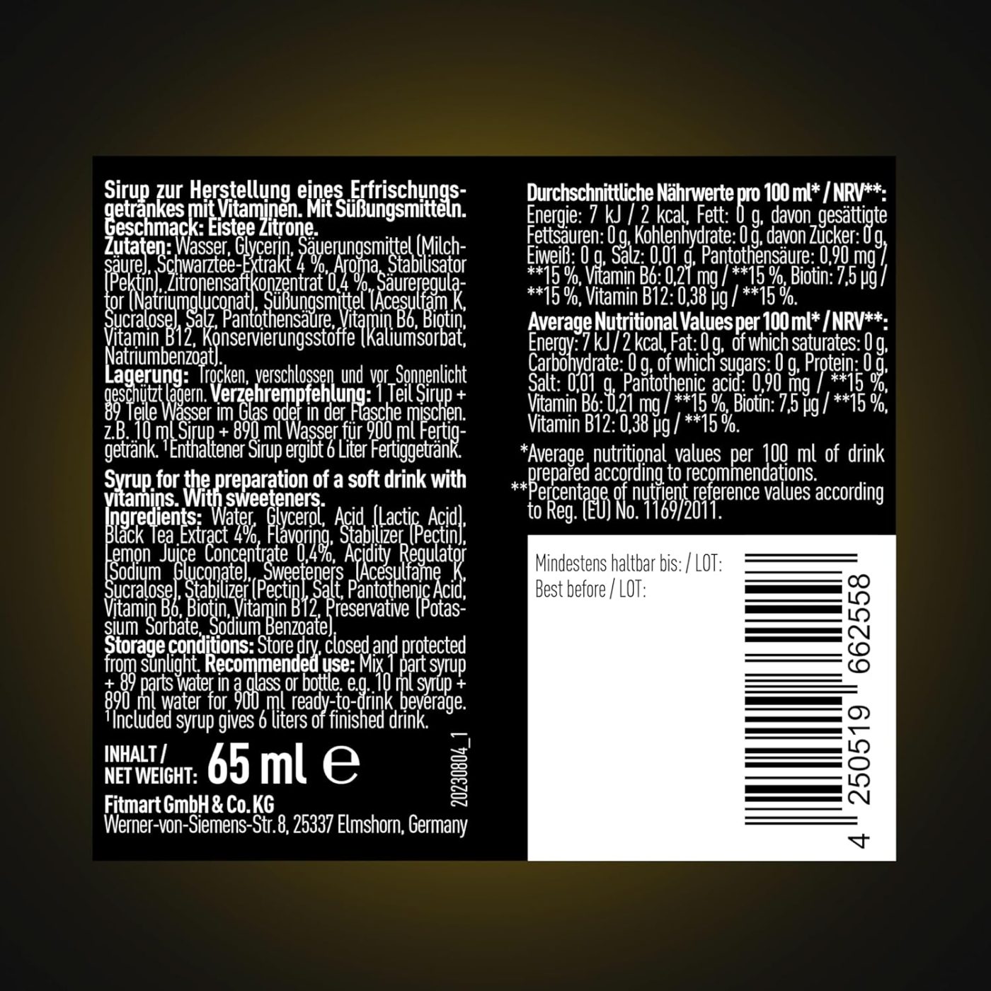 ESN Ultra Vitamin Syrup 65ml – Bild 14