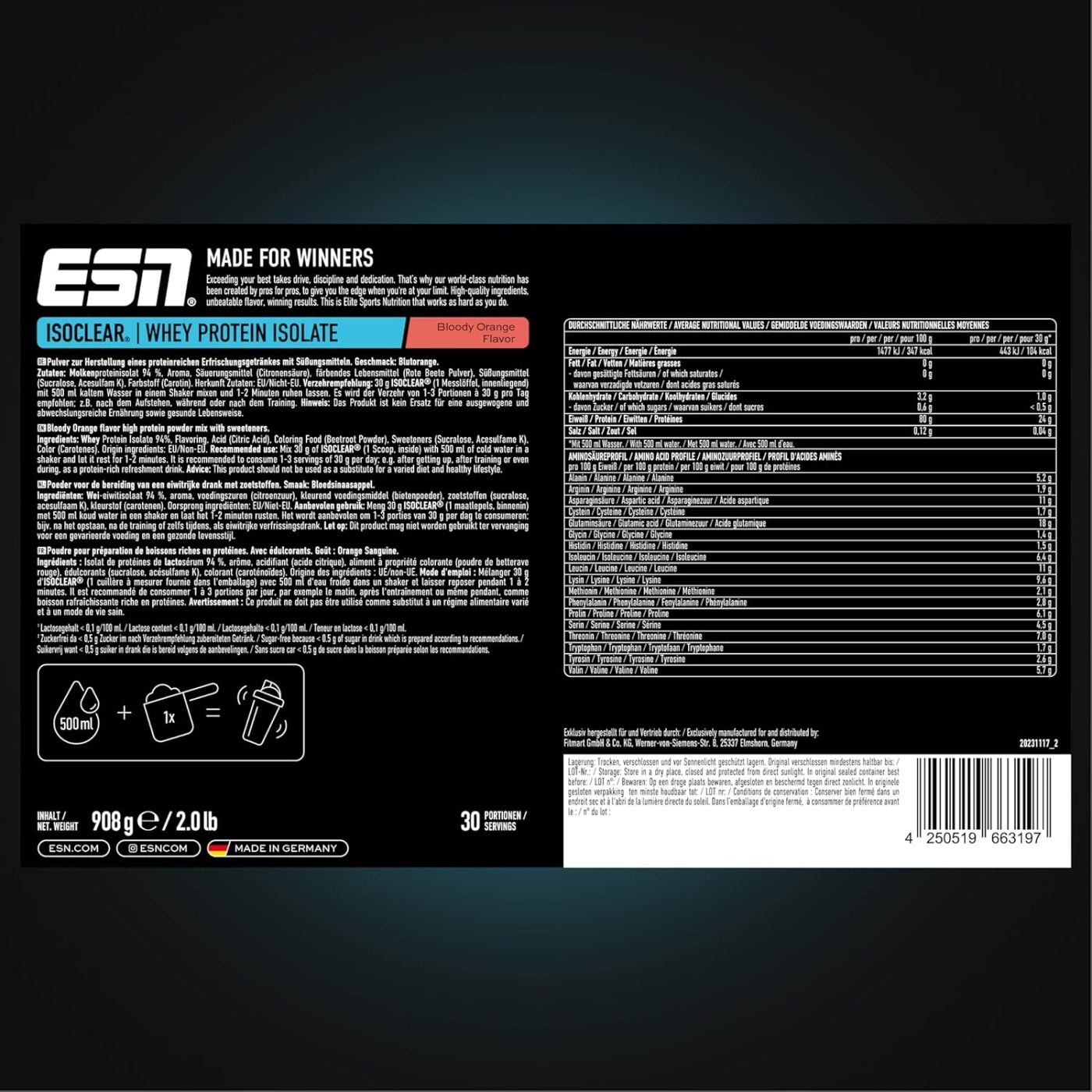 ESN ISOCLEAR Whey Isolate 908g – Bild 47
